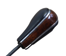 95-01 Bmw E38 750il 740i 740li Wood Grain Chrome Leather Shifter Knob Handle