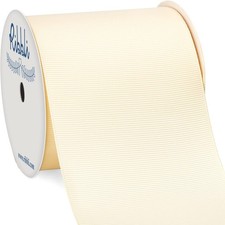 Ivory Grosgrain Ribbon 3 Inch x 10 Yards Hair Bows Gift Wrapping Craft DIY