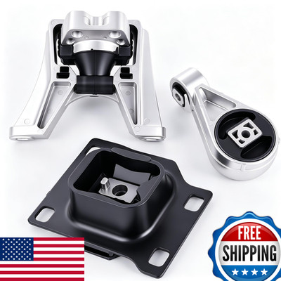 Patewin Ngine Motor Transmission Mount Set 3Pcs Compatible 2005-2007 Ford Focus