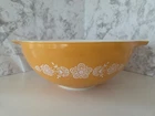 Vintage Pyrex Butterfly Gold Cinderella Nesting Mixing Bowl #444 4 Qt.