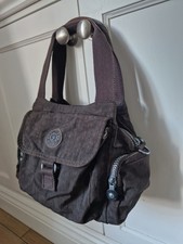 Kipling Medium Brown Tote Bag Handbag With Pockets And Key Holder