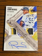 2022 Panini Diamond Kings Roansy Contreras Rookie Dual Jersey Auto 03/15