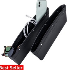 Car Seat Gap Filler Organizer - 2-Pack Water-Resistant Storage for Auto Acces...