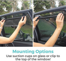 - Extra Wide Car Window Shade for Baby: Car Shade for Side Windows - Retracta...