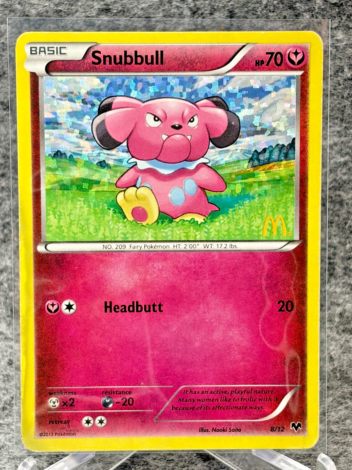 Snubbull - 8/12 - 008/012 Promo Holo McDonald's Promos 2014 HP Pokémon