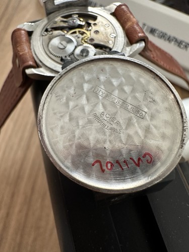 HY Moser & Cie raro 30mm acciaio funzionante - Imagen 5 de 7