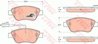 Trw GDB1654 Bremsbelagsatz, Scheibenbremse FüR Alfa Romeo,Chrysler,Fiat ,