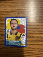 2026 Panini FIFA World Cup Sticker Gold Flood Crumple Leonardo Campana #ECU15
