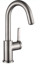 AS1010BN Brushed Nickel Bar Faucet or Prep Kitchen Sink Faucet With SingleHandle