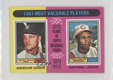 1975 Topps Mini Most Valuable Players Roger Maris Frank Robinson #199 HOF 0ru6