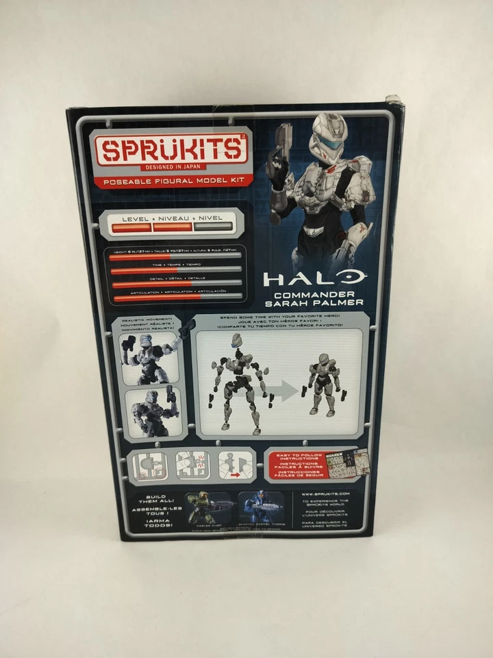Sprukits HALO Posable Figura de Acción Modelo Kit ~ Comandante Sarah Palmer Bandai Foto 2 de 4