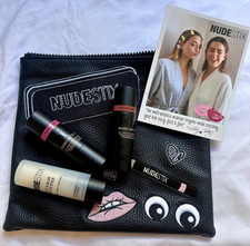 NUDESTIX Full Size 3 Pc Makeup Set Rosy Posy Dolce Darlin Rare Bag