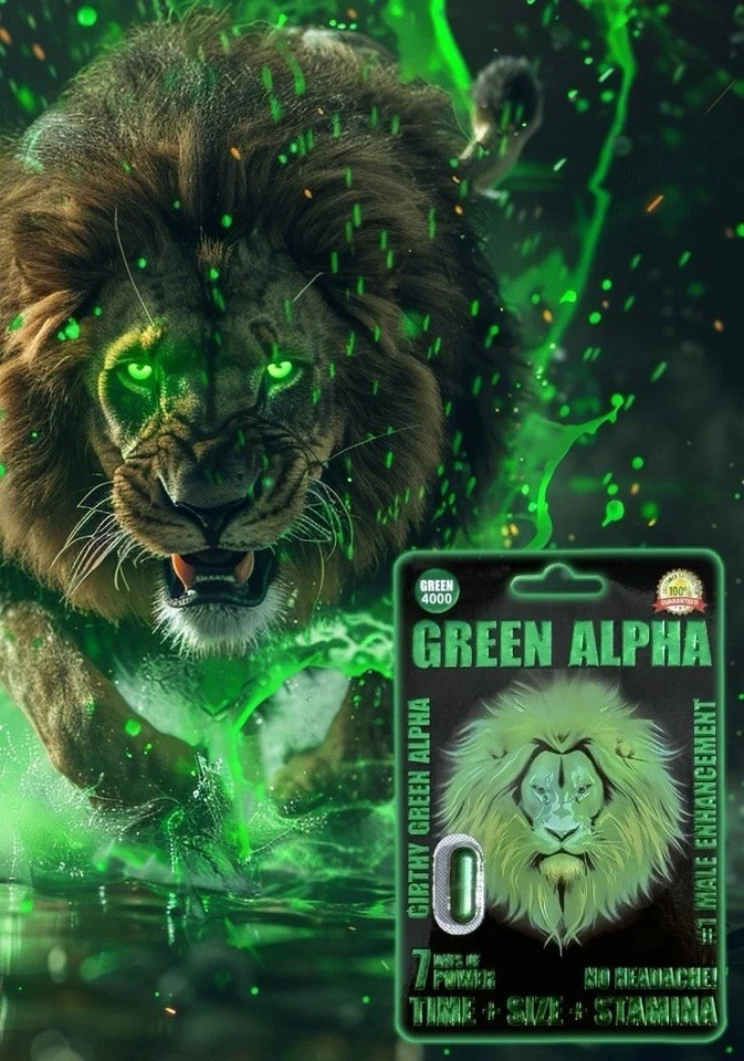 Suplemento de vitalidad y excitación Green Alpha 4000 para hombre, (75) paquete + muestras gratis Foto 4 de 4