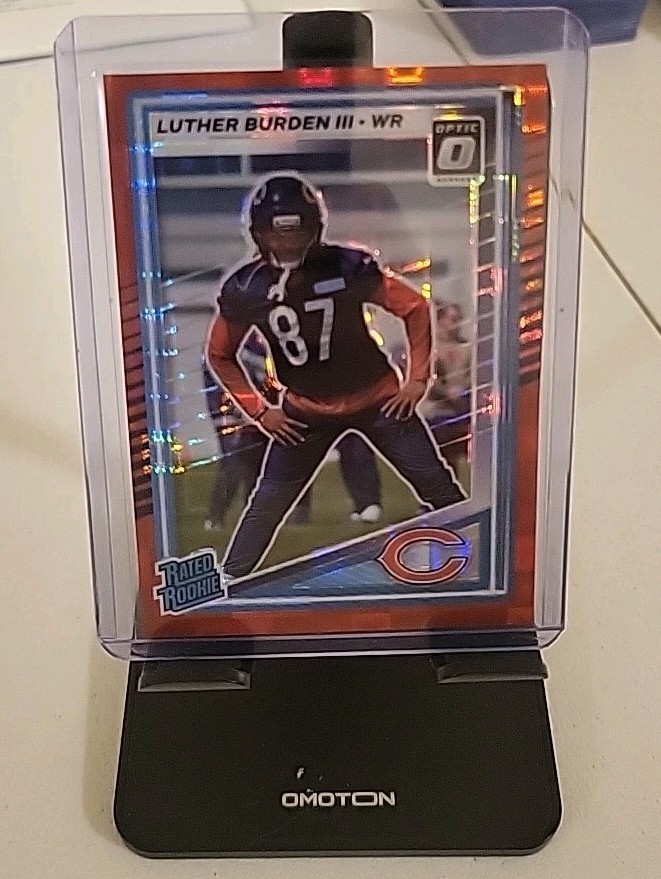 2025 Panini Donruss Luther Burden III Rated Rookie Optic Preview Red Wave #395