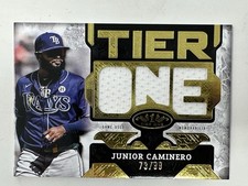 2025 Topps Tier One Junior Caminero Relic Die-Cut Patch /99 Rays