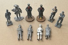 Vintage Metal/Lead Soldier Lot Large Scale 4  Military Figures Sculptures