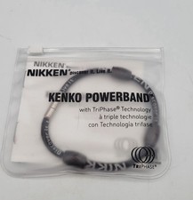 Nikken Kenko Powerband Magnetic Therapy Bracelet Black For Active And Athletic