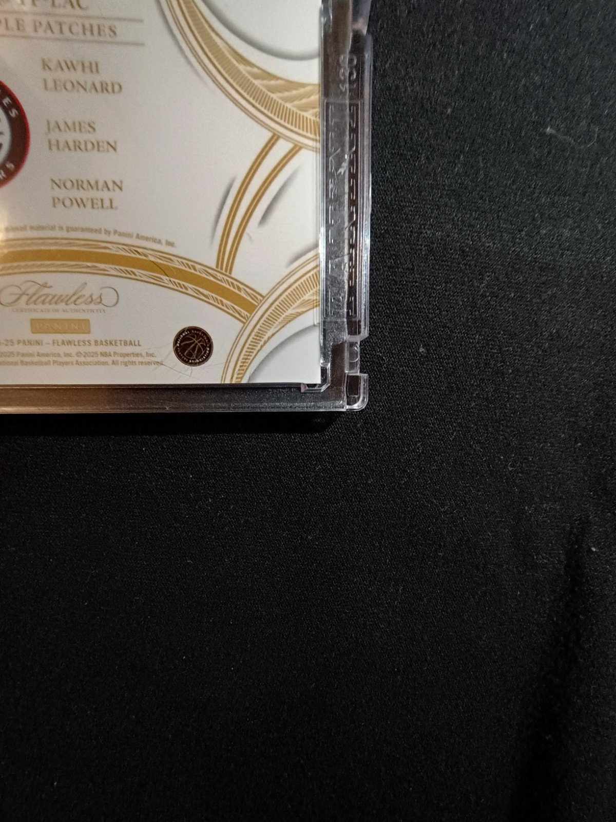 flawless triple patch NBA logoman KAWHI LEONARD JAMES HARDEN NORMAN POWELL #3/5 view 7
