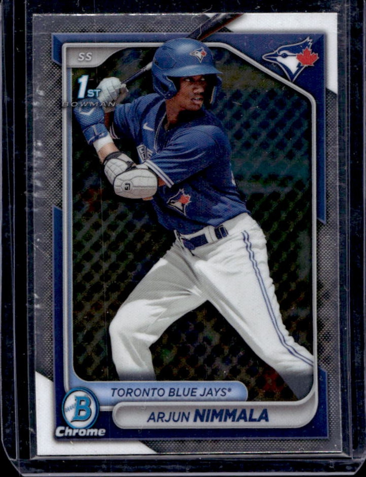 2024 Bowman Arjun Nimmala Chrome 1st #BCP-142 Blue Jays