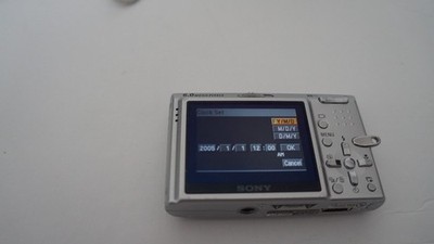 Sony Cyber-shot DSC-T9 6.0MP Digital Camera - Silver for sale