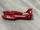 RARE VINTAGE BUDWEISER HYDROPLANE U-1 HOT WHEELS RED DIECAST 1:64