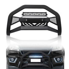 Bull Bar Bumper Grille Guard For 2015-2022 Chevy Coloradogmc Canyon Wled Light