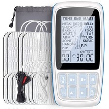 TENS EMS Unit FDA Cleared Electronic Muscle Stimulator for Pain Relief Therapy