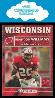Brandon Williams 2003 Wisconsin Badgers Program Cards #23 Wisconsin Badgers