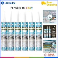Concrete Crack Repair Sealant Self-Leveling Gray Polyurethane 10.5 fl oz 6 Pack