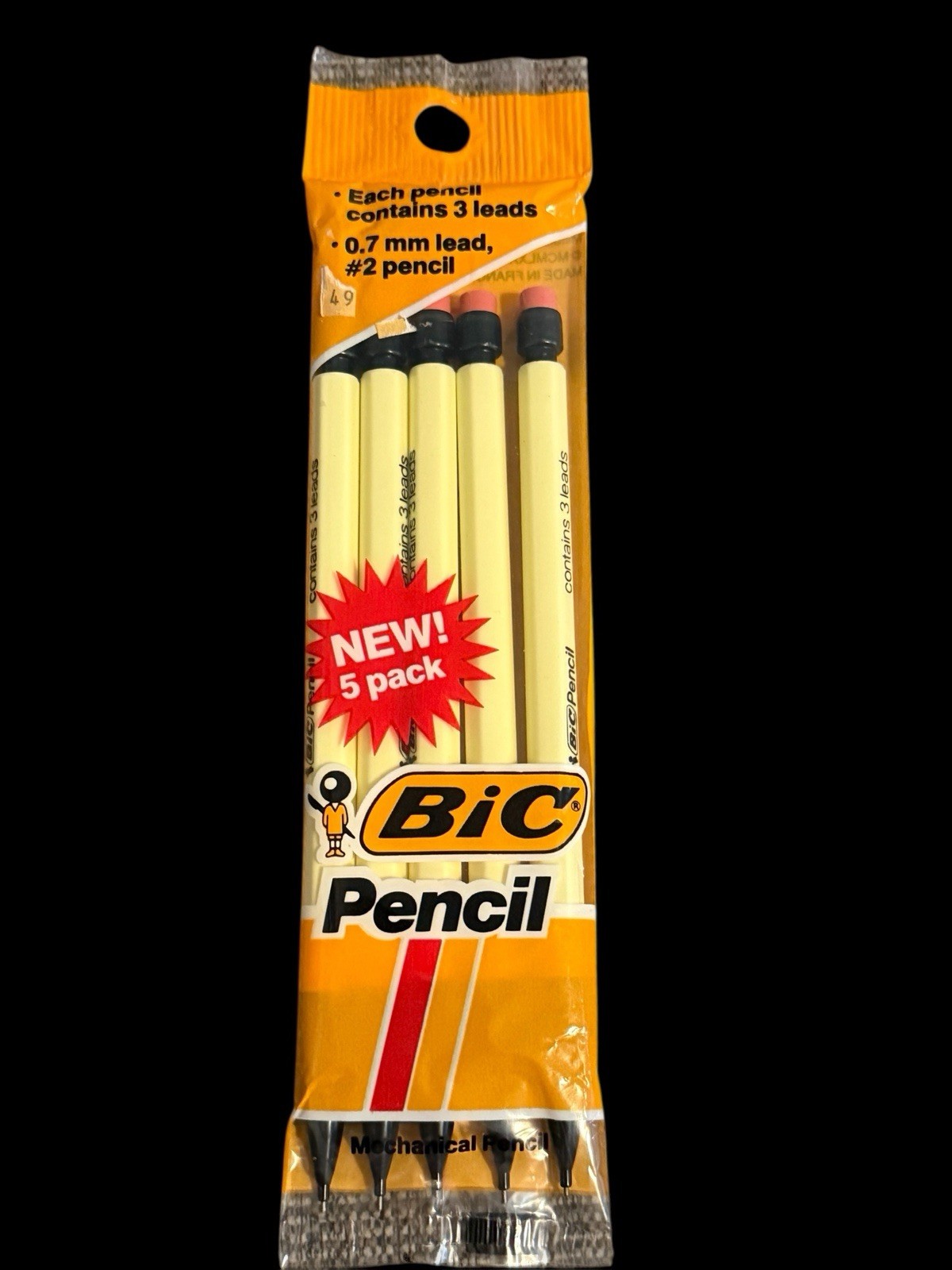 Mechanical 5 Pack France 0.7mm #2 Mpp5 Nos