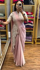 SAREE BLOUSE READYMADE DESIGNER SARI CHOLI INDIAN PARTY WEAR BOLLYWOOD DRESS NEW