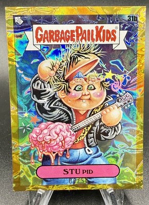Topps Garbage Pail Kids GPK x GREEN DAY # 31b STU PID # Gold Parallel /50