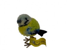 Steiff Animal 6504.4 Wool Bird 8cm Excellent Condition