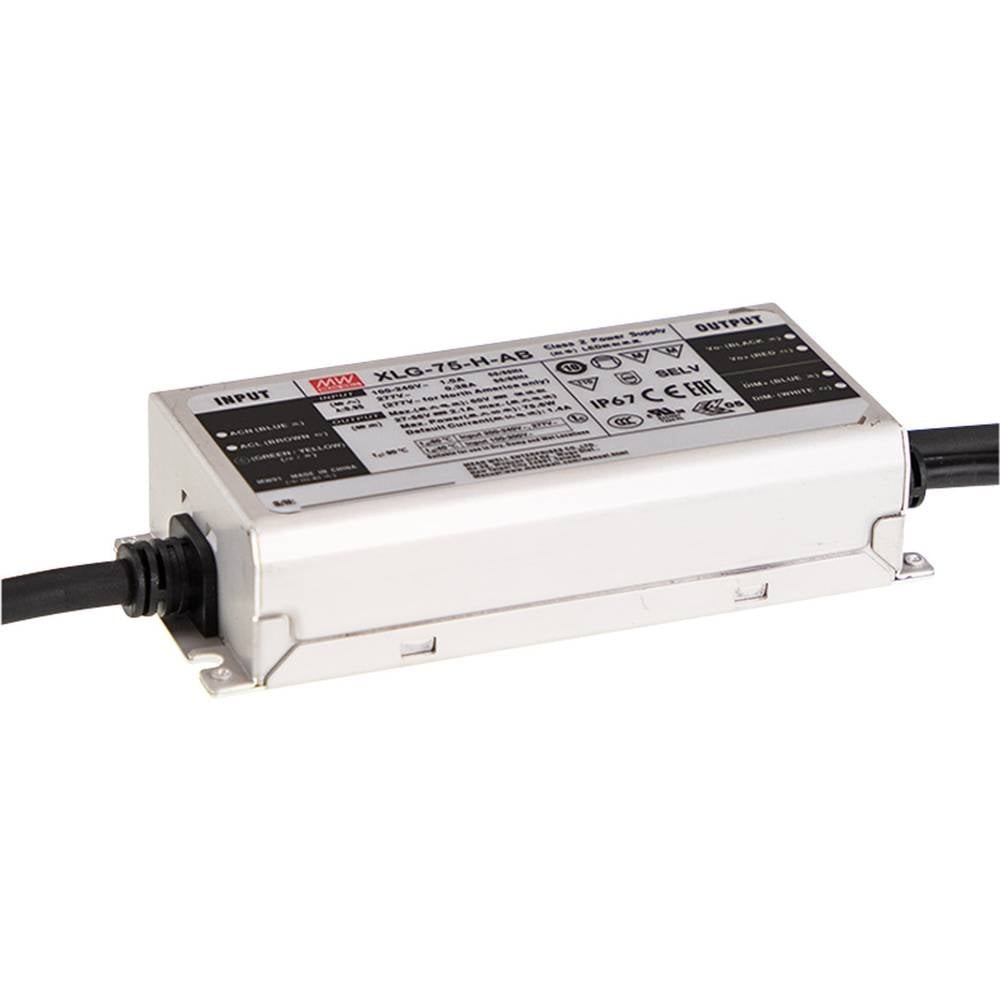 XLG-75-H-A Mean Well driver de LED 75W pour éclairage de jardin