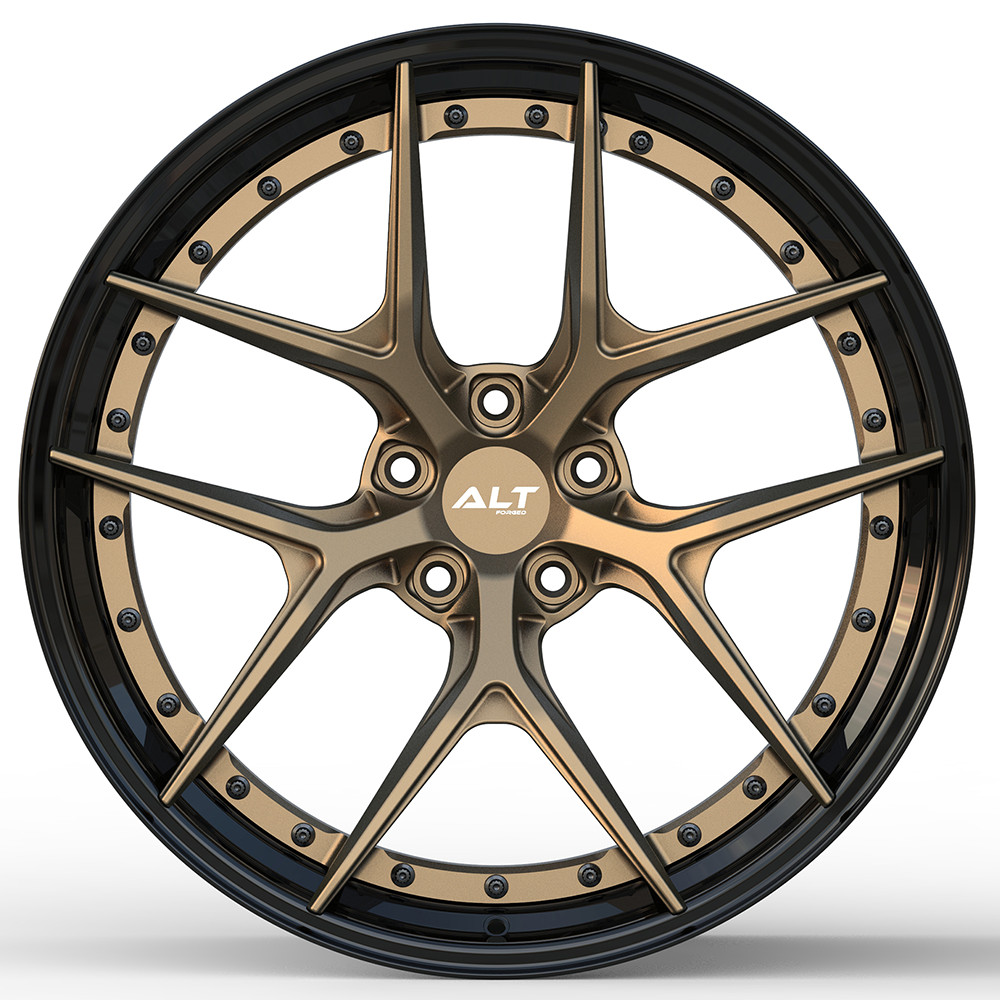 20" ALT Forged DL5 Black w/ Satin Bronze Wheels for Audi R8 Gen 1 (2006–2015)