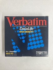 Verbatim DataLife MD 2HD 5.25" Floppy Disks 10-pack 1.2MB Formatted IBM Open Box