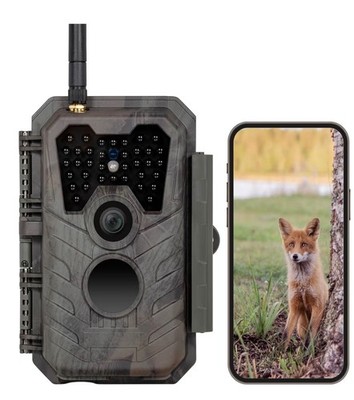 P90 Pro WiFi (Non-Cellular) Trail Camera, WiFi Bluetooth Game Camera with 64MP 1