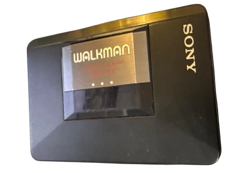 VTG Sony Walkman WM-A12 Cassette Player Black PARTS ONLY As IS Broken