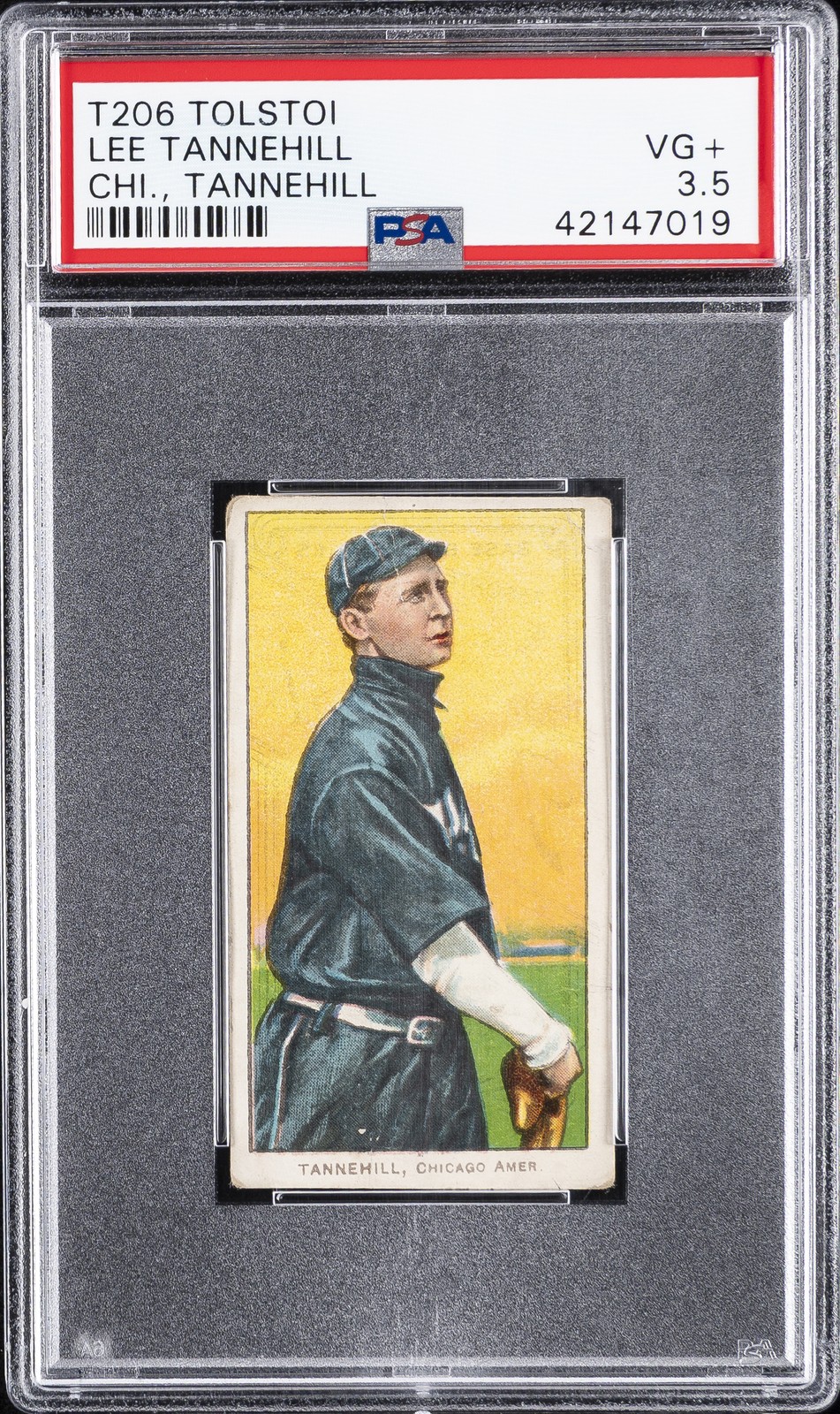 1909-11 T206 TOLSTOI CHI., TANNEHILL LEE TANNEHILL PSA 3.5