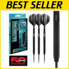 Aggressive Razoredge Grip 22g Steeltip Tungsten Darts Set