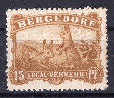 Stadtpost BERGEDORF 8 Hasen ** MNH POSTFRISCH (81192