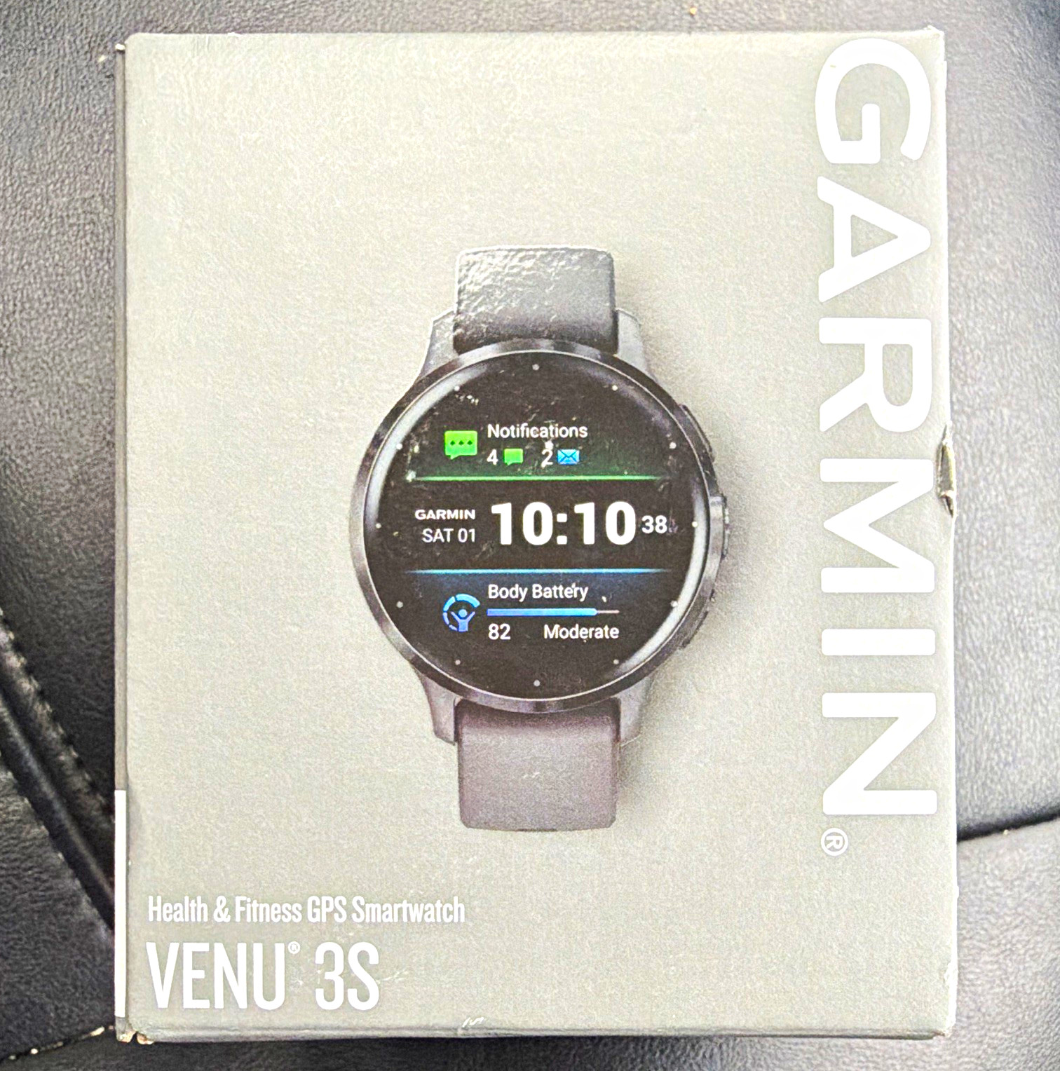 Garmin Venu 3S GPS Bluetooth Smartwatch 41mm Grey Silicone Band