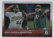2015 Topps Update Rookie Combos Rainbow Foil Angel Castro Arnold Leon #US193 uk2