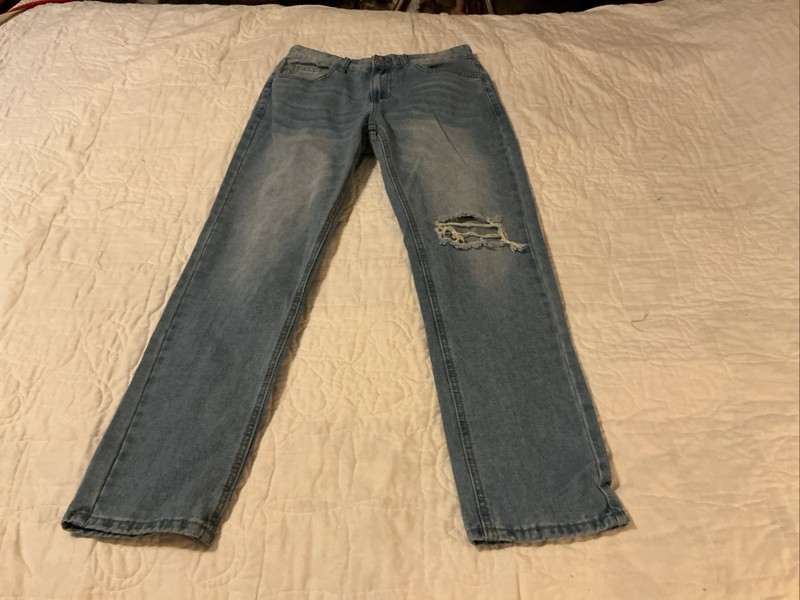SHEIN Women’s Jeans Size S Light Wash Distressed 