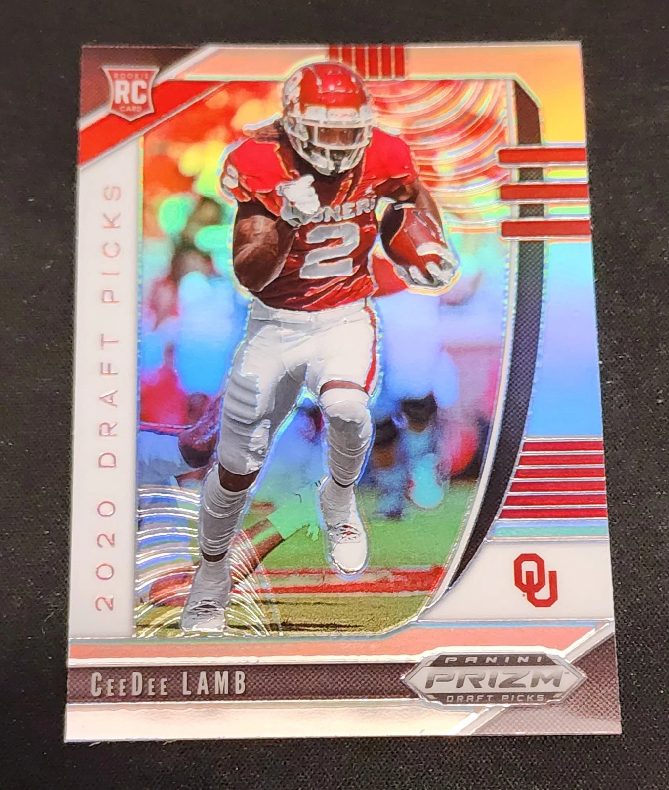 2020 Panini Prizm Draft Picks Prizms Silver #104 CeeDee Lamb (RC) Rookie Card