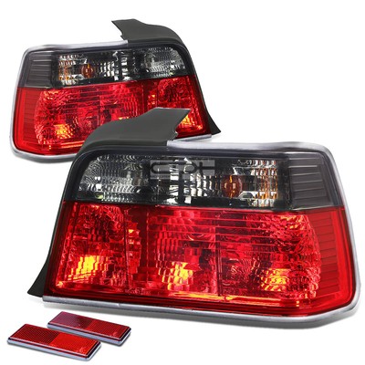 For 1992-1998 BMW E36 318i 325i 328i Sedan Tail Brake Light Reverse Lamp Smoked