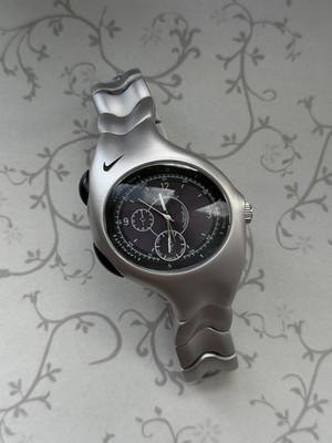 Vintage Nike Triax 90s Metal Steel Watch Hype Y2K Avantgarde Retro