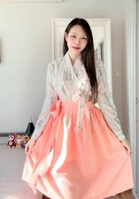 Modern Hanbok Set Shirt Skirt Tassel Minimal Timeless Design       Boraunnii
