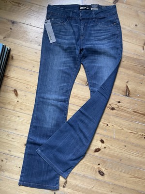 Firetrap Linda Blackseal Jeans Stretch W31/L34 medium waist slim fit bootcut leg