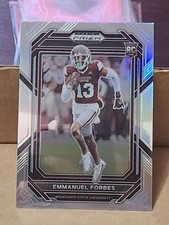 2023 EMMANUEL FORBES PANINI PRIZM SILVER NFL ROOKIE CARD RC #180 COMMANDERS
